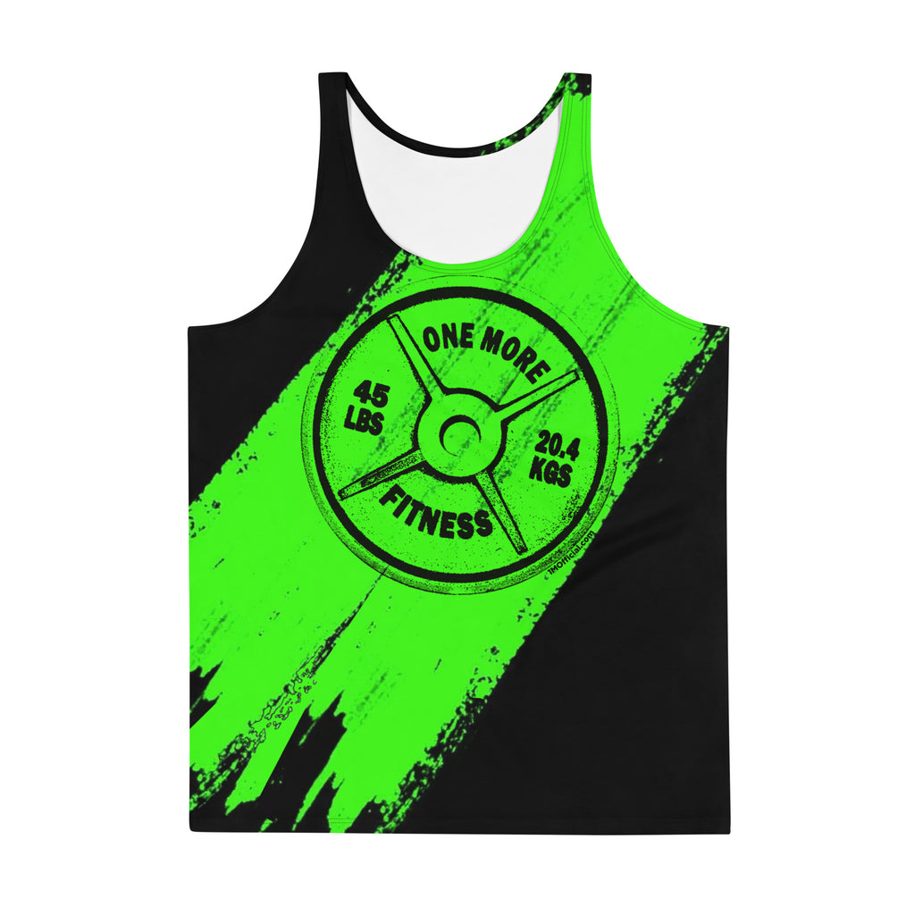 1M Weight Plate "Slimed" Unisex Tank Top