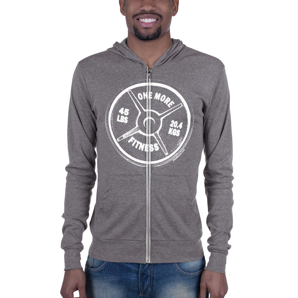 ONE MORE Light Weight Unisex Zip Hoodie (3 Color Options)