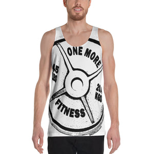 ONE MORE Barbell All-Over Print Unisex Tank Top